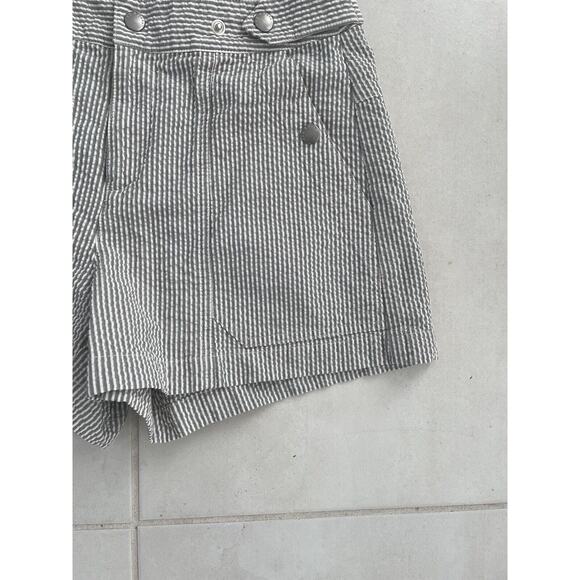 Rag & Bone Shorts Striped Seersucker Mid Rise - Picture 4 of 7